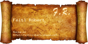 Feitl Róbert névjegykártya